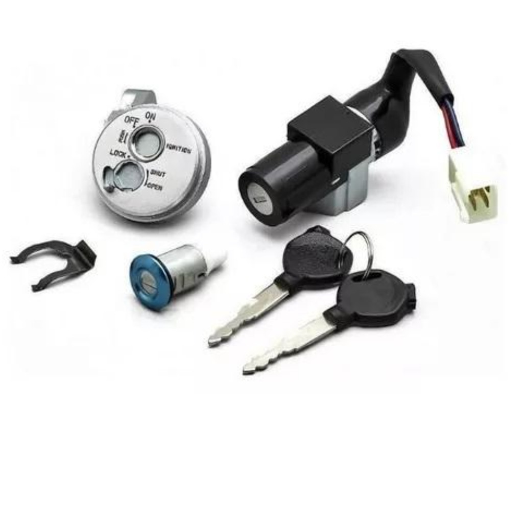 Chave Ignição Kit com Trava Guidão e Trava Banco Biz 125 ES/KS 09-15 / EX 09