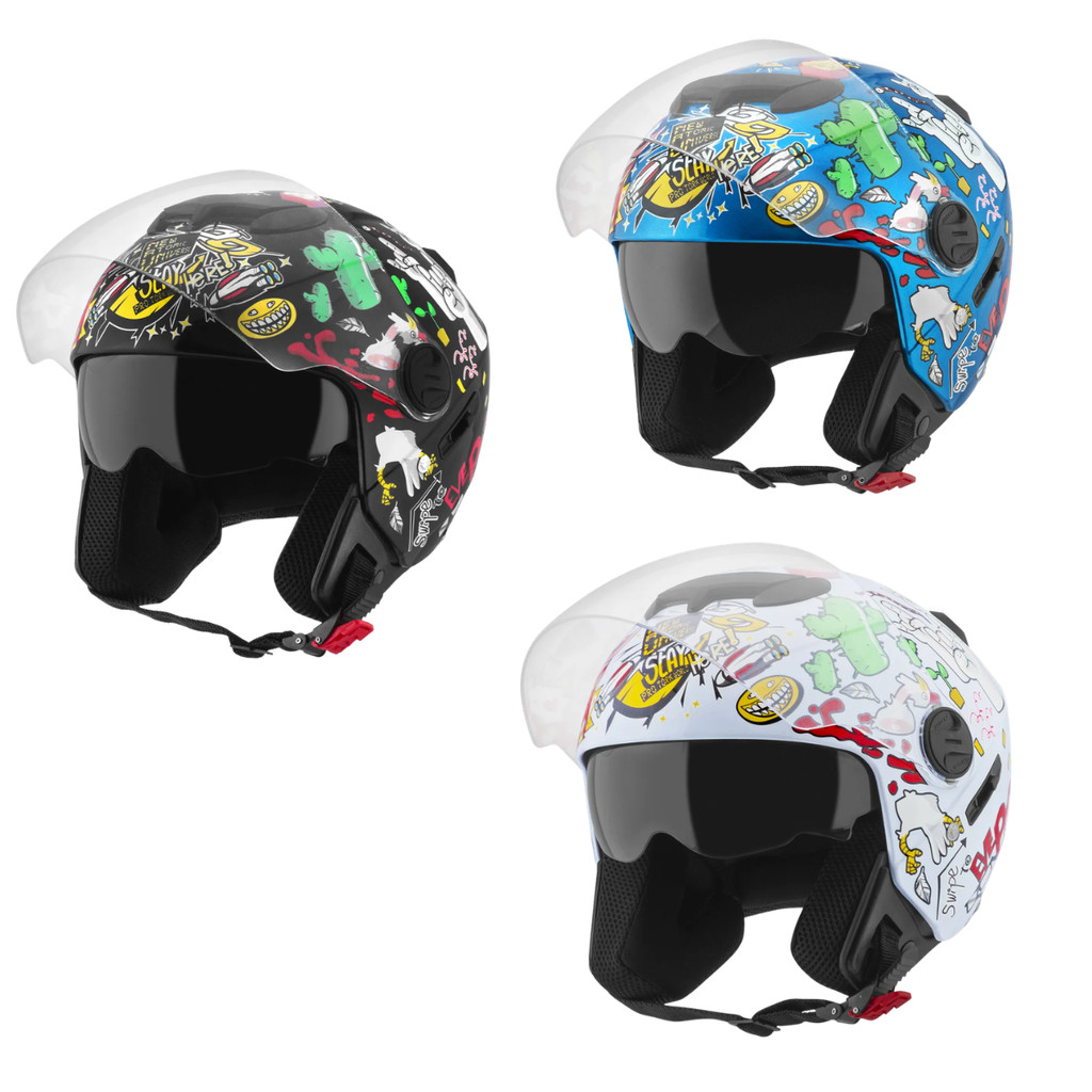 Capacete Moto Aberto New Atomic Universe Lançamento Oferta