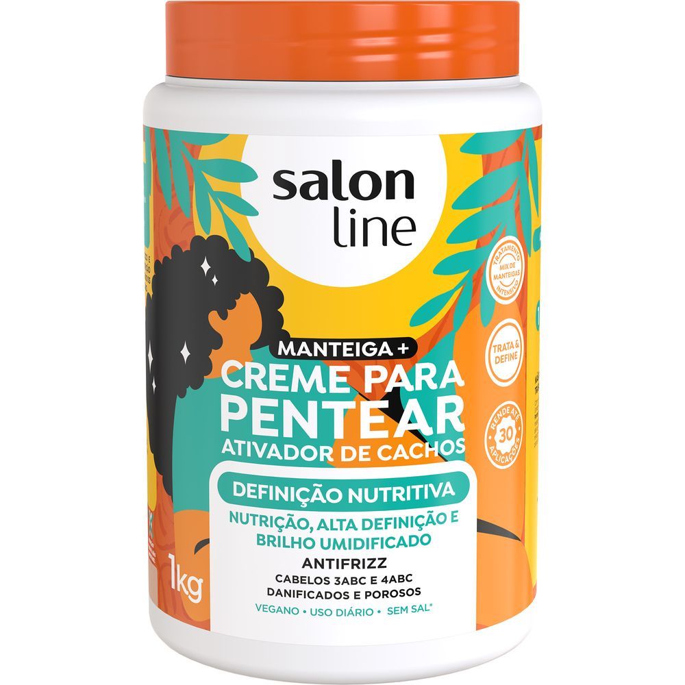 Creme Para Pentear Salon Line Definição Nutritiva 1Kg em Oferta na Shopee