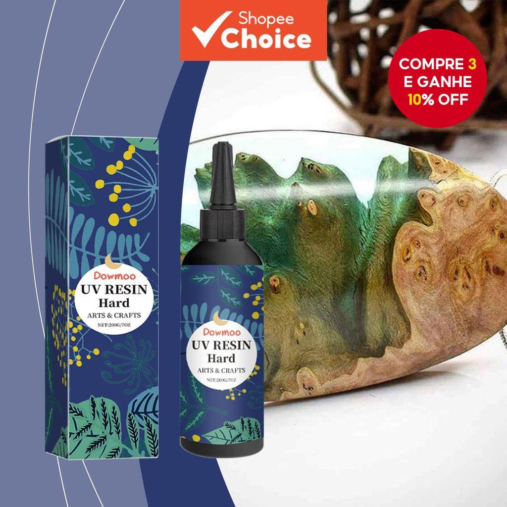 Gel de Resina UV de Secagem Rápida 200g - Endurecimento Rápido DIY Joias Artesanais Decoração Acessórios Atualizados em Oferta na Shopee