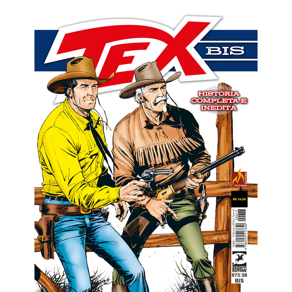 Capa do livro Comics - Tex 673-bis - por Antonio Zamberletti - Mythos Editora