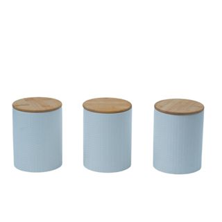 Kit 3 Potes Dolomita com Tampa de Bambu Zig Zag 1,2l - Oikos em Oferta na Shopee