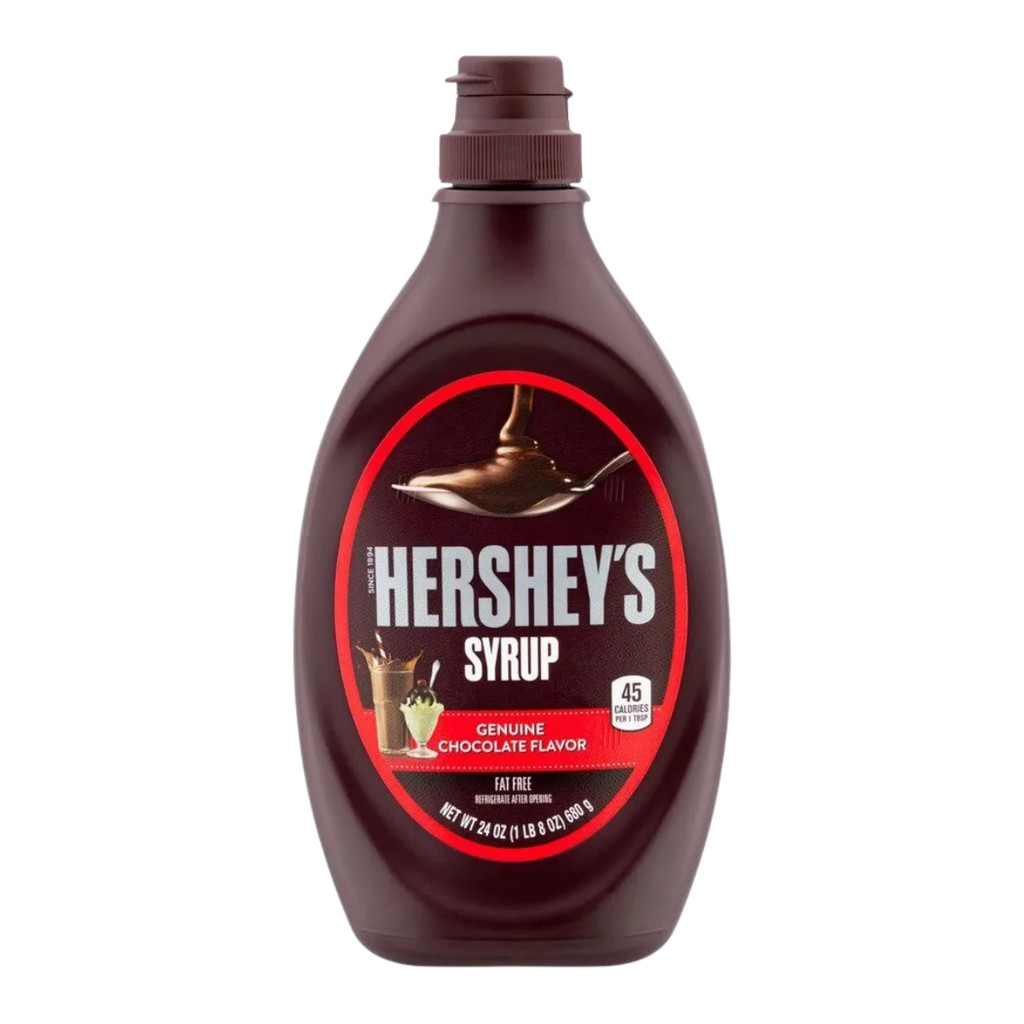 Calda De Chocolate Hershey’s Syrup 680g Cobertura Para Sorvete Waffle Panqueca