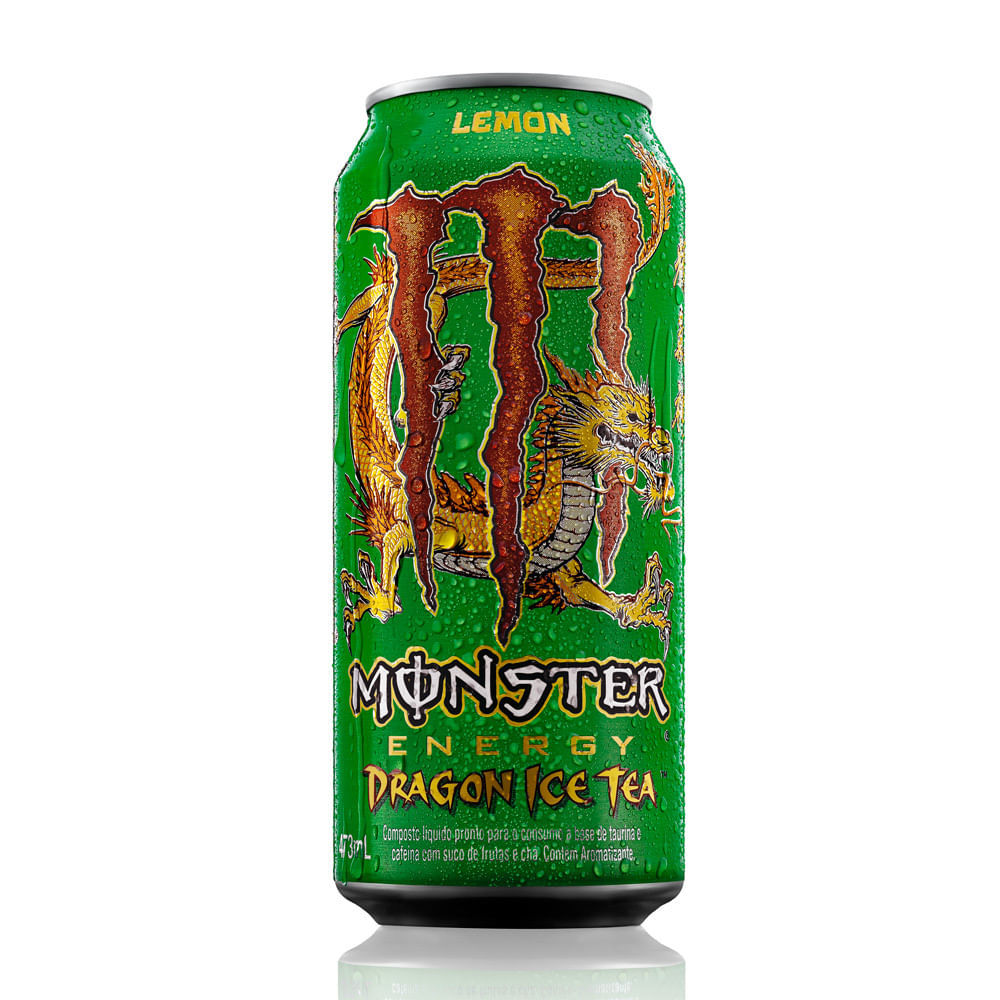 Energético Monster Energy Dragon Ice Tea Lemon 473ml em Oferta na Shopee