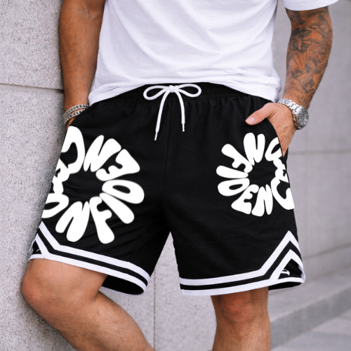Bermuda Basquete Masculina Dry Fit Streetwear CONFIANCE Shorts Academia Treino Corrida Fitness Bolso P ao GG COD804