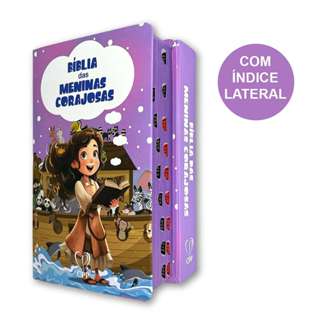 Bíblia Das Meninas Corajosas ARC | Harpa Índice Lilás | CPP em Oferta na Shopee