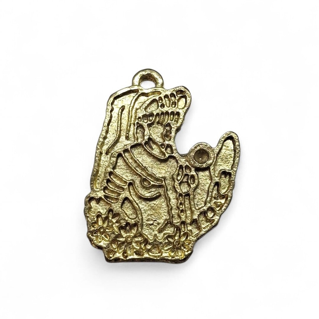 Kit 12 Pingentes Elmo Ogum Dourado Proteção Espiritual Ferramenta Umbanda Candomblé 5 cm