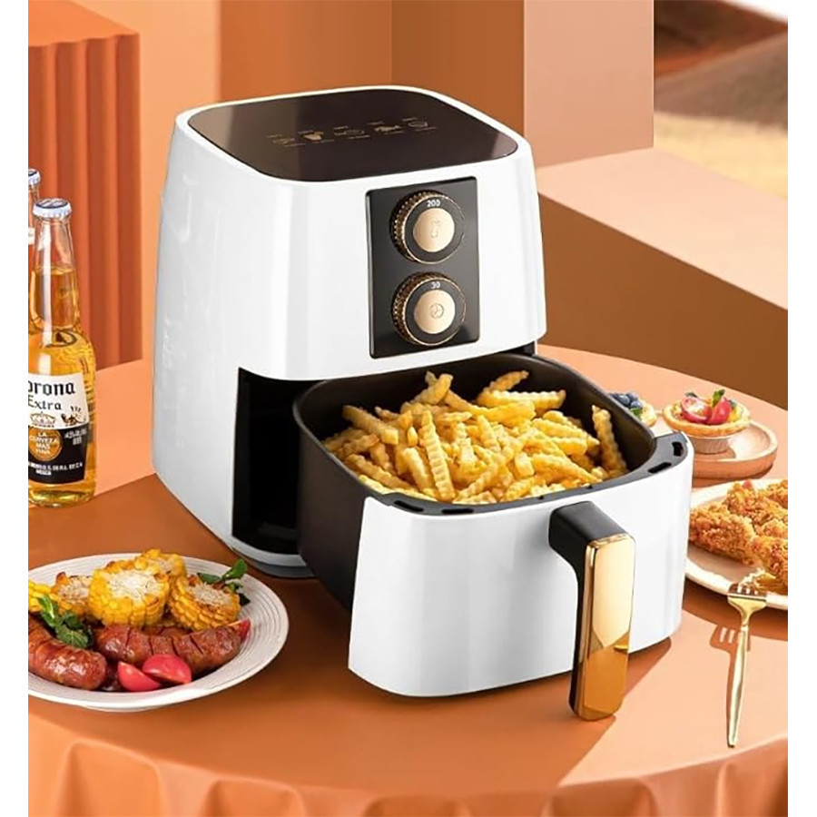 Fritadeira Air Fryer Sem Óleo 5L 1500W Elegante - Home Land