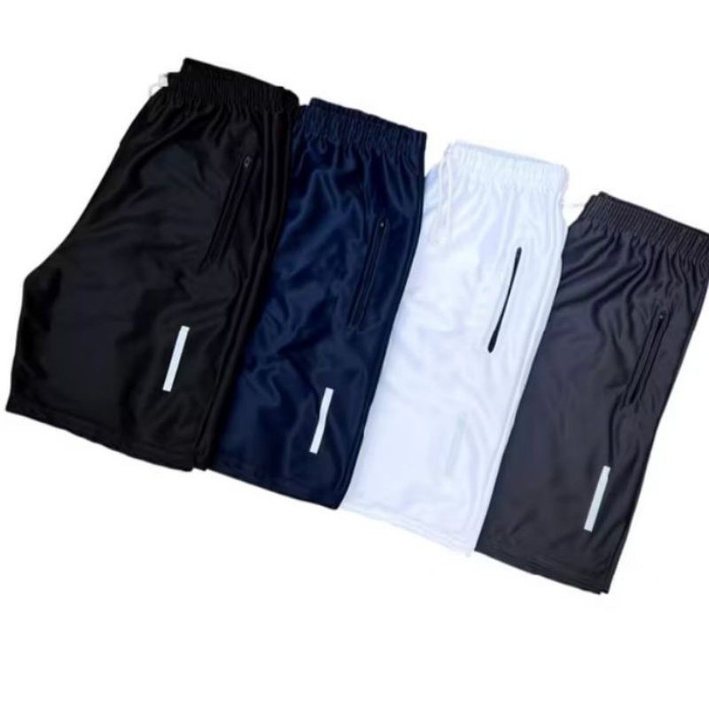 Kit 4 Shorts Academia Masculino refletiva verticais verão tecido Chimpa Esportiva Dry Fit envio imediato