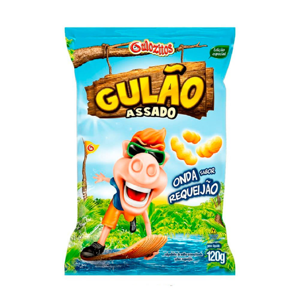 Salgadinho Gulão Assado Onda Requeijão 120g em Oferta na Shopee