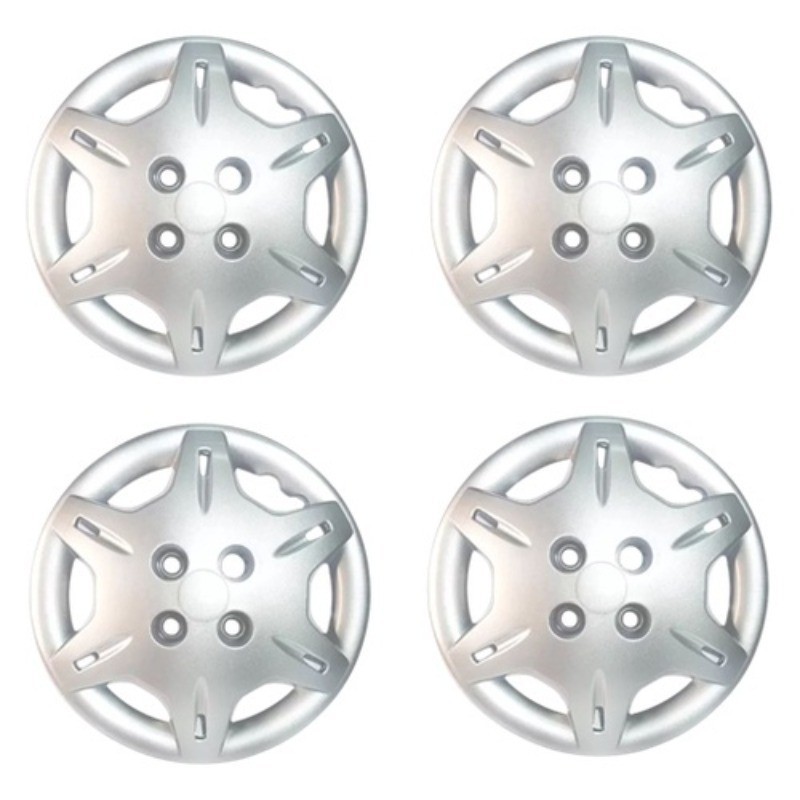 Jogo Calota Gm Corsa Wind 2000 Aro 13 Roda Cubo Baixo Prata  4UN