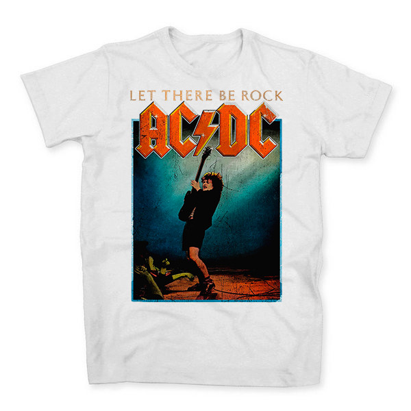 [Camiseta Premium em Algodão Puro]GXG Camiseta Algodao AC/DC Let There Be Rock Banda de Rock AC DC ACDC Unissex