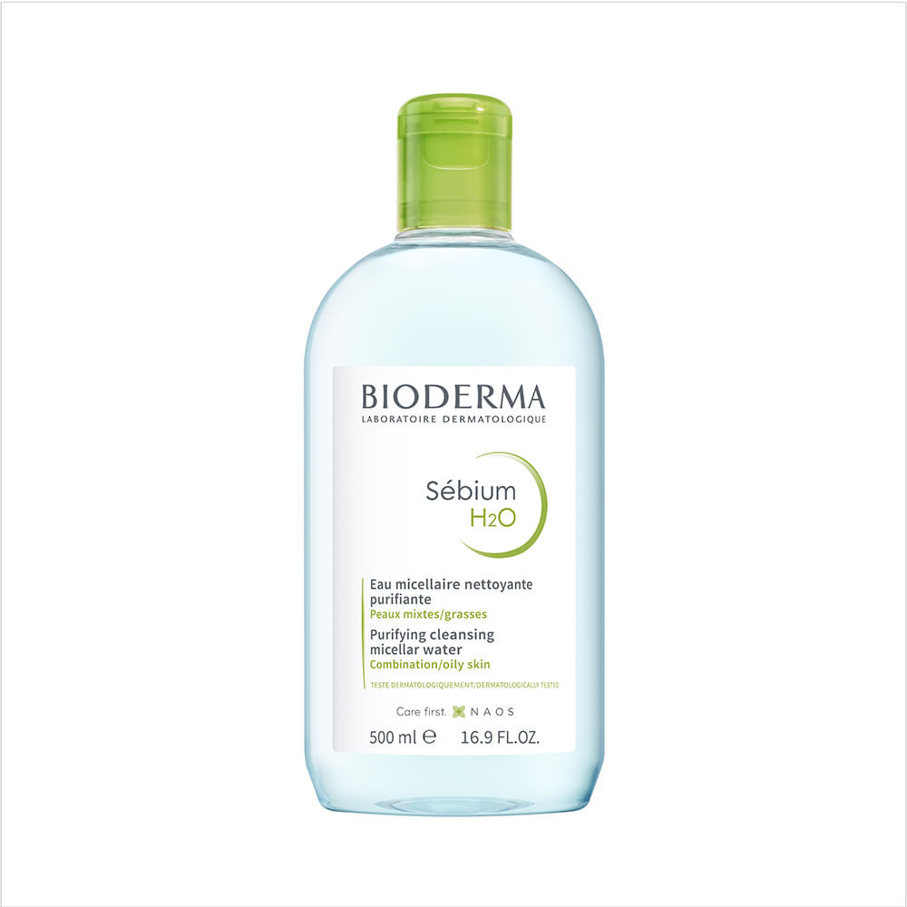 Bioderma Sébium H2O Água Micelar Antioleosidade 500ml em Oferta na Shopee