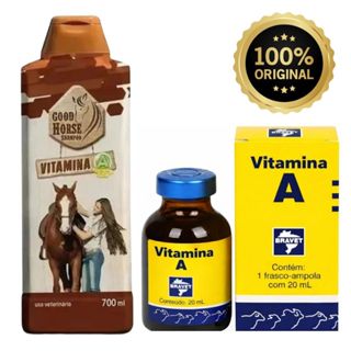 Shampoo Good Horse 700Ml + Vitamina A Crescimento e Fortalecimento de Cabelo - Envio Rápido Original em Oferta na Shopee