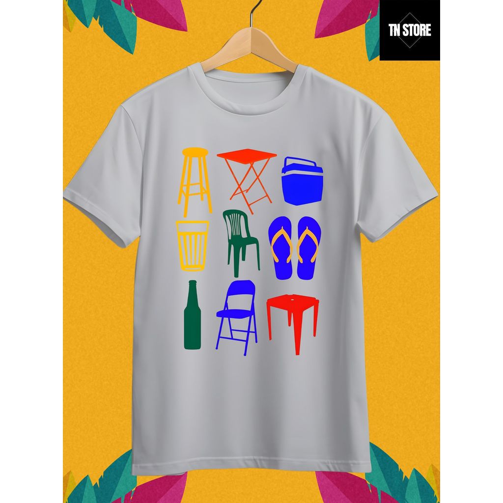 Camiseta Estilo Brasileiro Brasil Camisa Blusa Unissex Masculino Feminino 100% Algodão Branco Plus Size