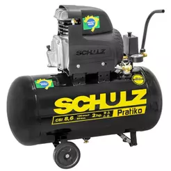 Compressor de Ar Pistão Pratiko CSI 50L 8,6 Pés 2CV com Rodas 110V SCHULZ