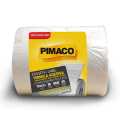 Etiqueta térmica para impressora e balança TR3423 34x23 3 colunas com 4320 etiquetas Pimaco