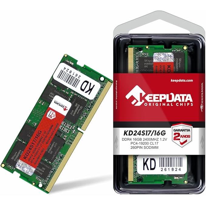Memória Notebook DDR4 16GB 2400Mhz 1.2v Keepdata