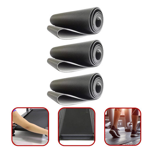 Kit com 3 Lonas Compatível Para Esteira Ergométrica Movement Lx 160 G1 G2