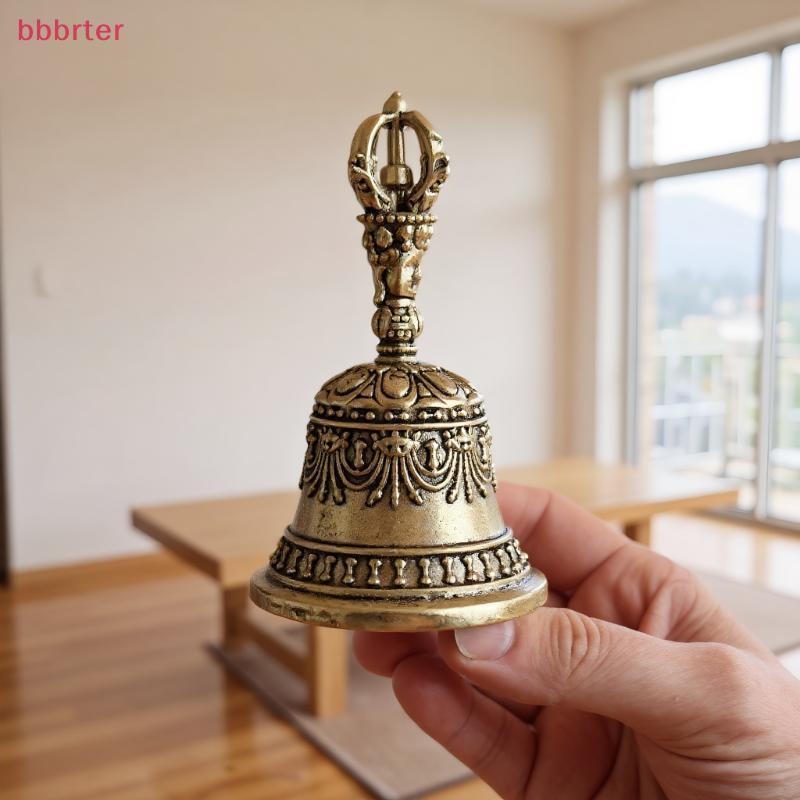 Imagem bbbrter Retro Sino De Cobre Sinos De Vento Artesanato Em Latão Fundição Caindo Tibetano Bronze Idéias Pingente De Bons P