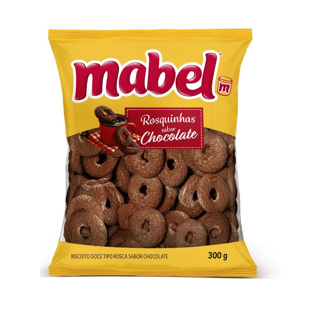 Biscoito Rosquinha Mabel Sabor Chocolate 300g em Oferta na Shopee