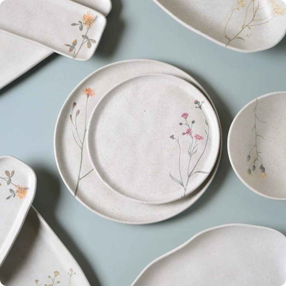 Prato De Pão Em Stoneware Bio Campestre Porto Brasil — imagem 2 de 2