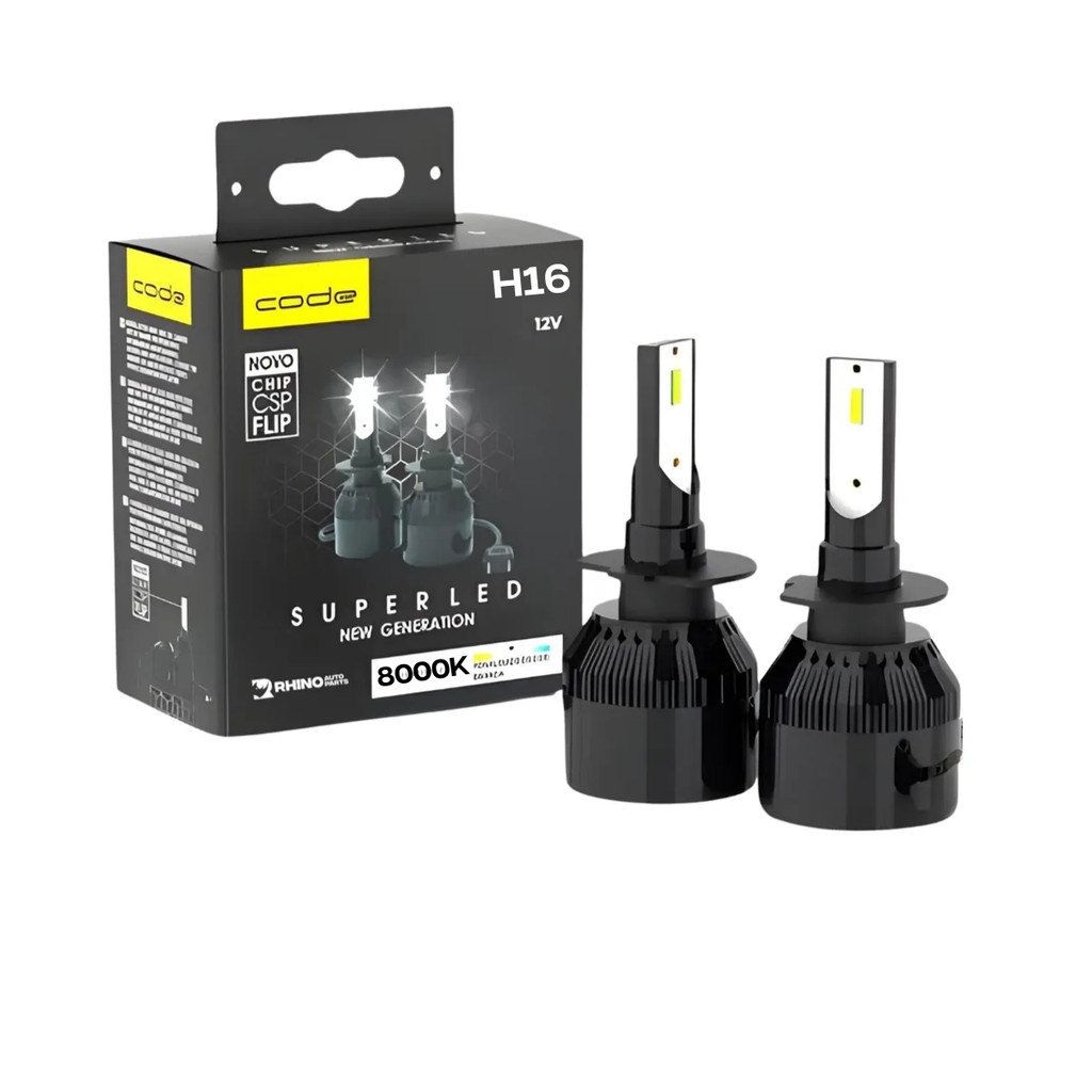 Par Lampada Code Automotiva Led 12v 8000k H16 36w
