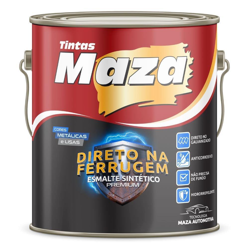 Tinta Esmalte Sintético Metálico Cinza Grafite 3,6L Maza