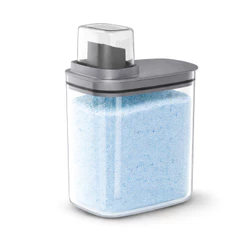 Dispenser Organizador Lavanderia 1,5L Porta Sabão Líquido Pó Amaciante Acrílico Resistente Casa Primo