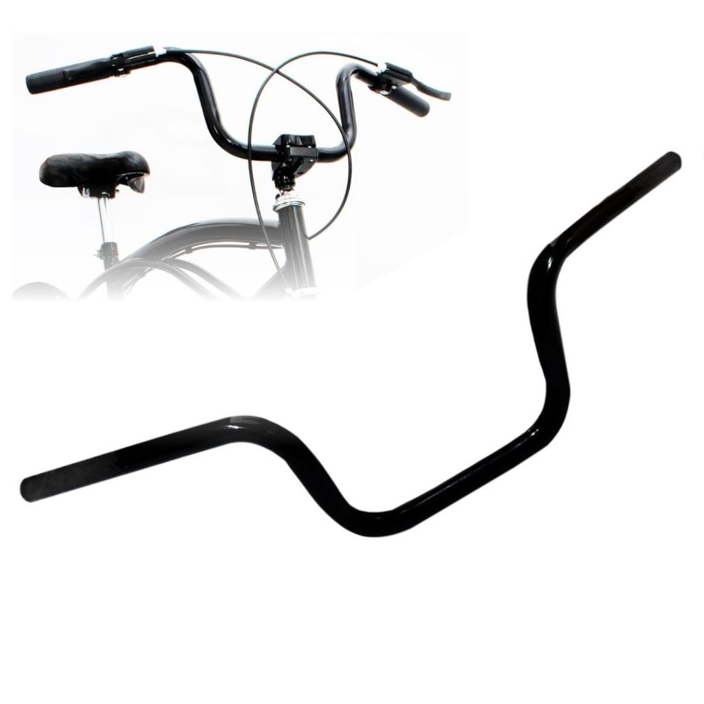Kit 3 Guidão Bike Tipo CG Titan Alto Caiçara Praiana