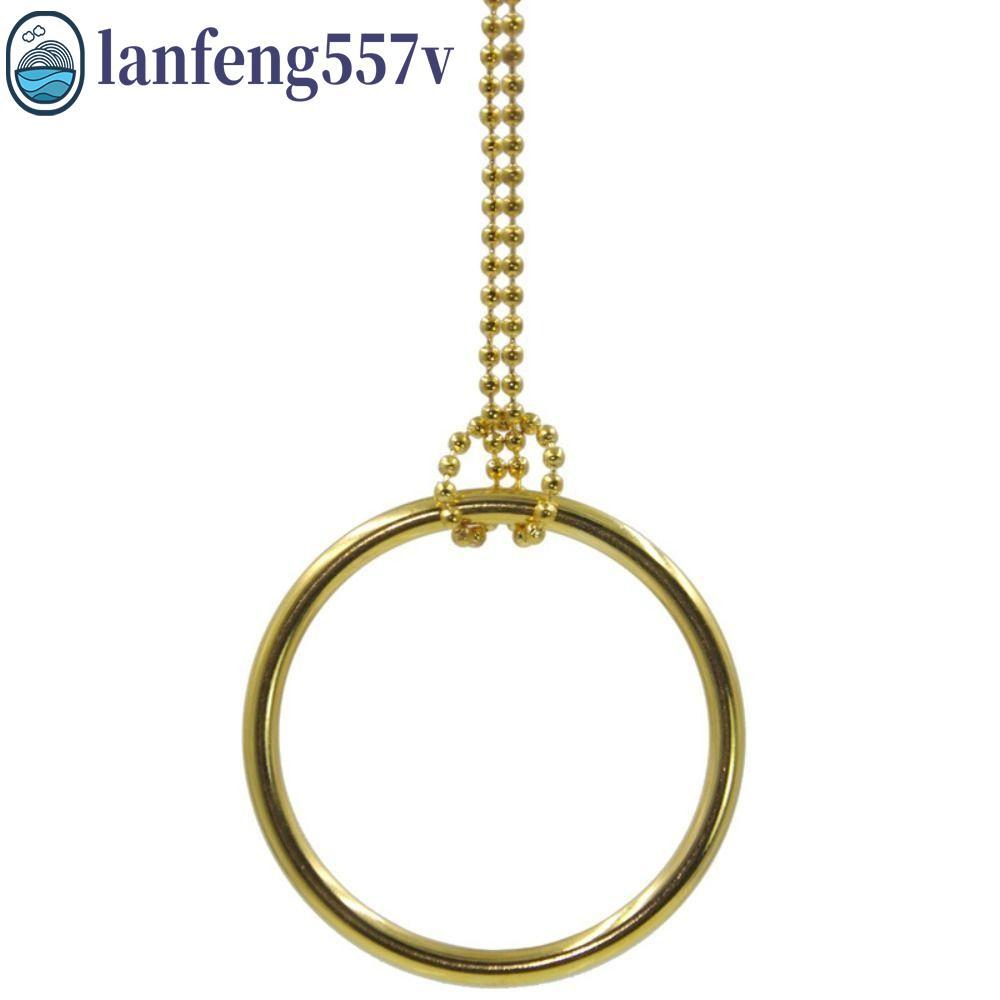 LANFENG Anel De Amanhã , Nó Close Up Ilusão Prop Mágico De Aço E Corrente , Fácil