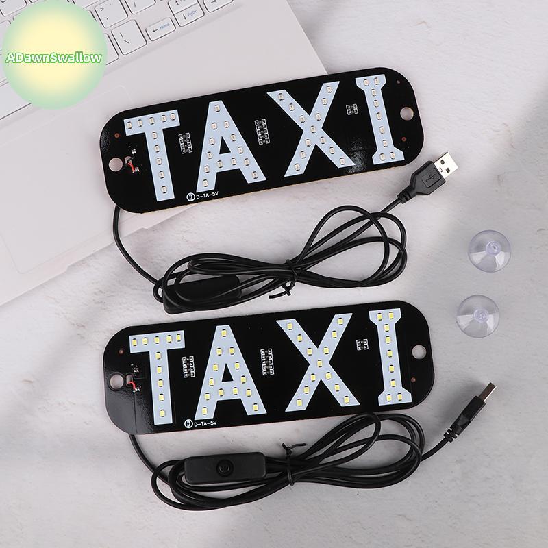 ADS LED Luz De Sinal Lâmpada De Táxi Para Logotipo TAXI USB Luzes Indicadoras De Painel De Cabine Decoração Automática B