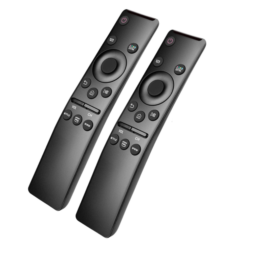 Kit 2 controles remoto tv samsung smart 4k led universal botão aplicativos un55mu6300gxzd