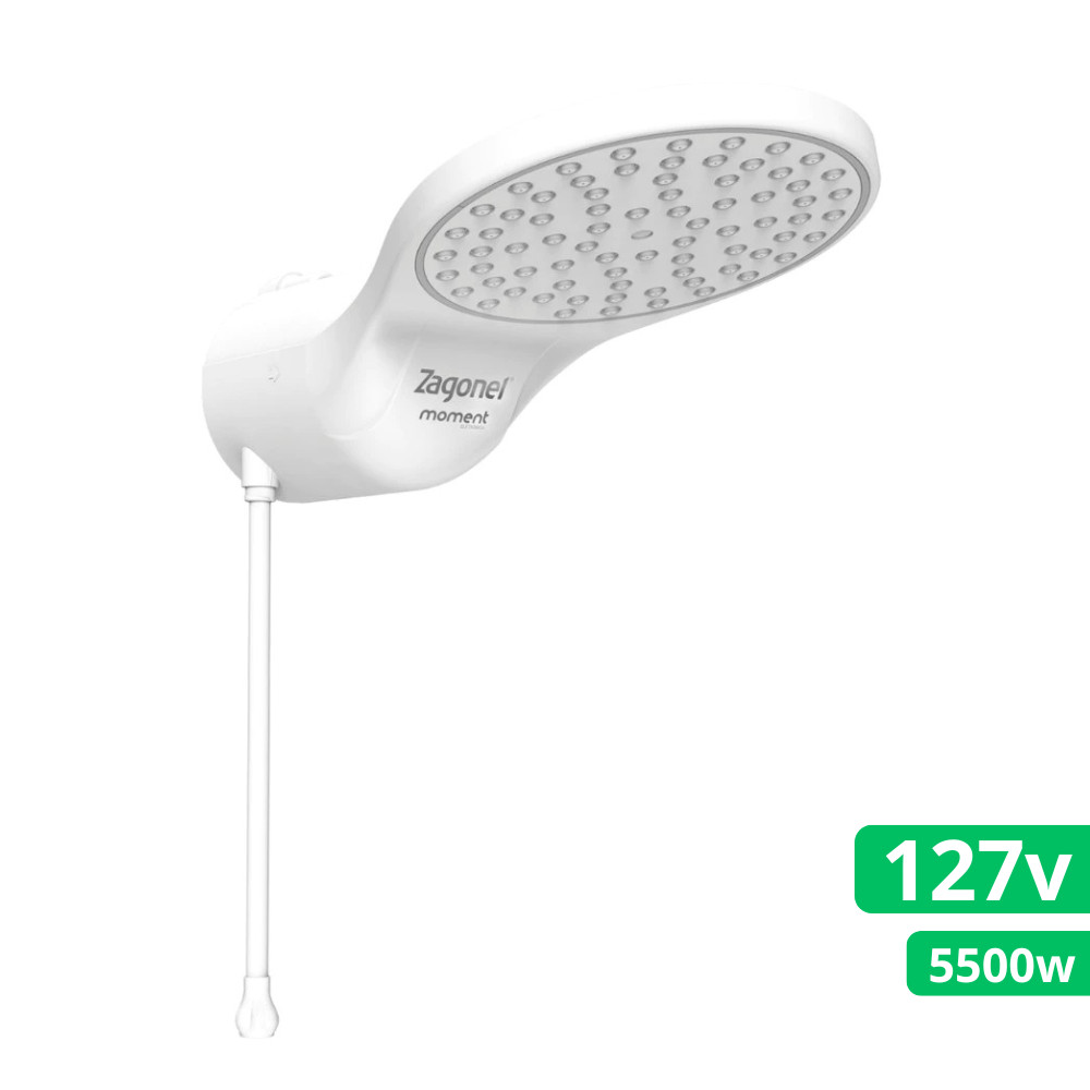Chuveiro Ducha Moment Eletrônica Zagonel 127v 5500w Branco