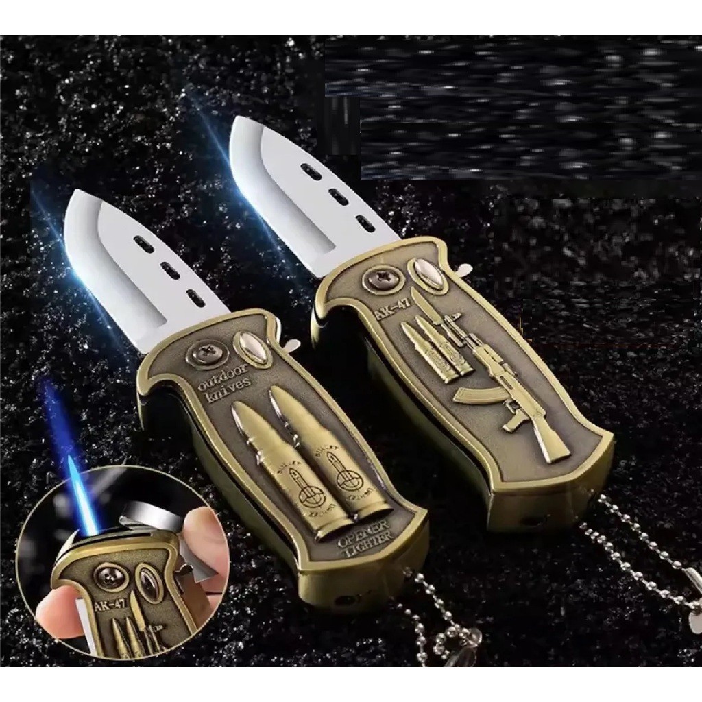 4 em 1 Canivete Isqueiro Maçarico com Abridor e Chaveiro Isqueiro SEM GAS