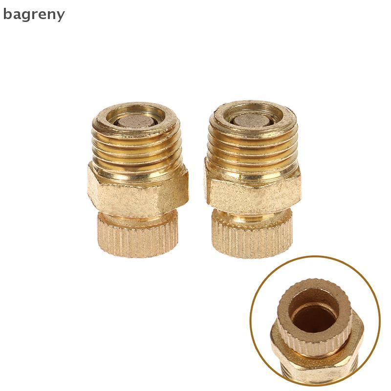 [bagreny] 2 Peças Acessórios De Hardware Pequenos Bomba De Ar Silencioso Compressor Válvula De Drenagem Parafuso Ferrame