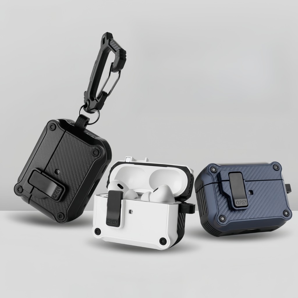 Capa protetora resistente a impactos para AirPods Pro de segunda geração 2 3  4 com função de abertura automática.