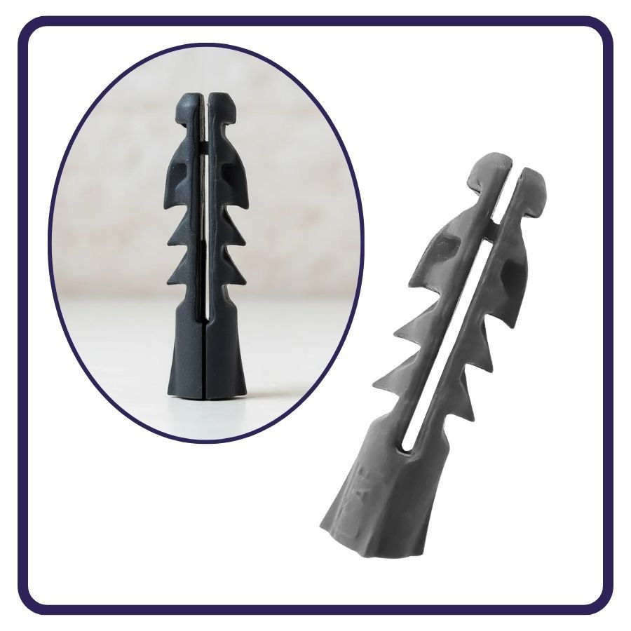 Kit 150 Bucha Sem anel 08mm para Fixação Construção reparos