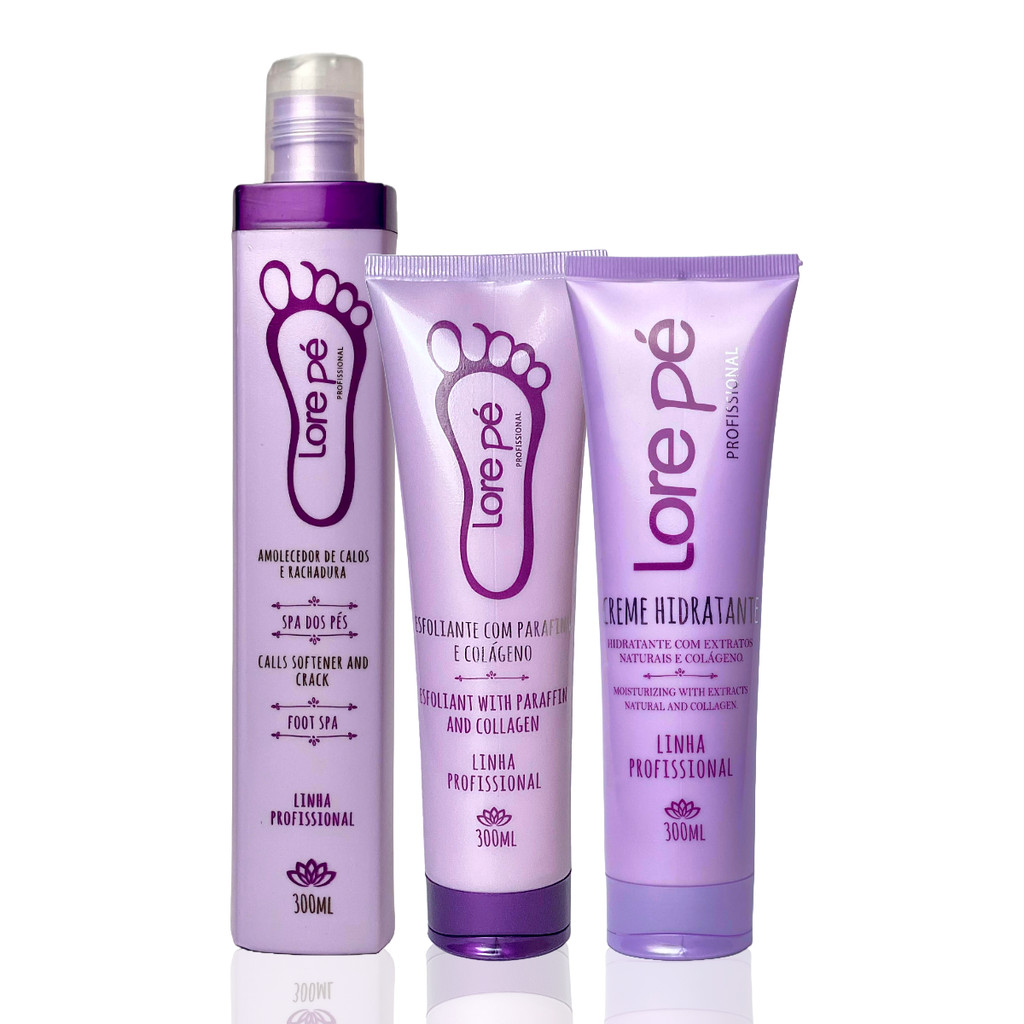 Kit Tratamento Podal Lore Pé com 3 itens em Oferta na Shopee
