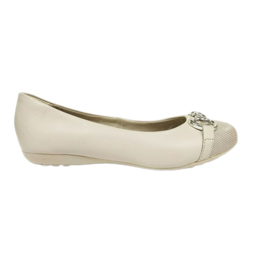 Sapatilha Feminina em Couro Off White Bottero 353605