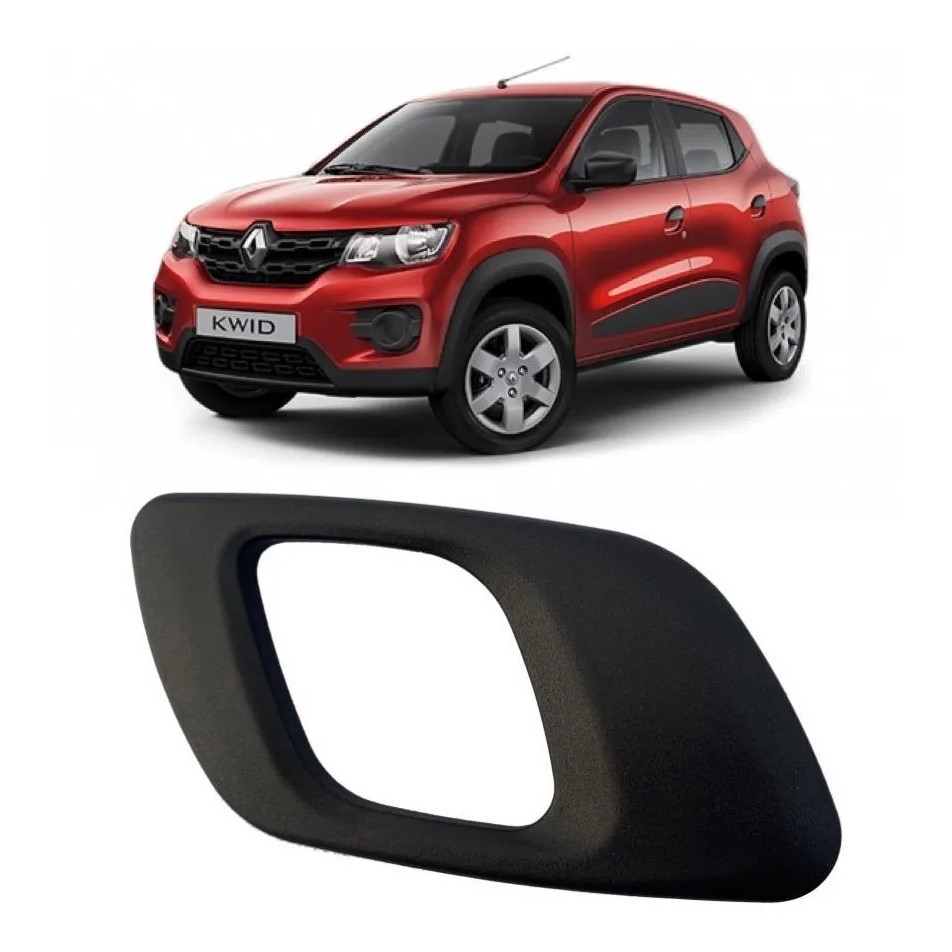 Maçaneta Interna Haste Curva Preto Kwid 2017 a 2021 Esquerdo
