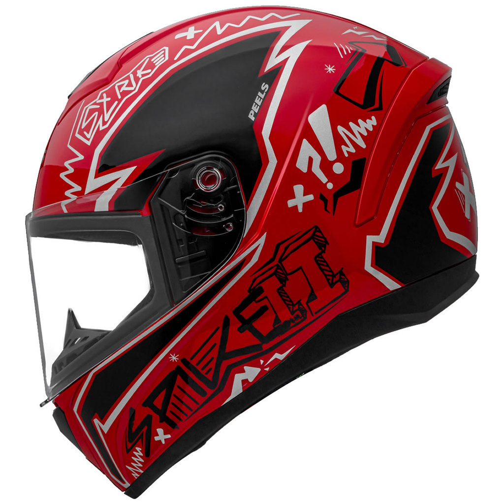 Capacete Moto Fechado Peels Spike 2 Stk Novo Casco Spike 2 Preto/Vermelho