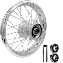Roda Jante Calha Aro Traseira Nxr Bros 125 150 Alinhada Raios Inox ou Cromados Cubo Tambor Diafrag
