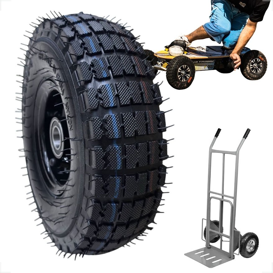 Pneu Completo C/roda 4.10/3.50-4 Reforçado 6 Lonas 200kg — imagem 2 de 2