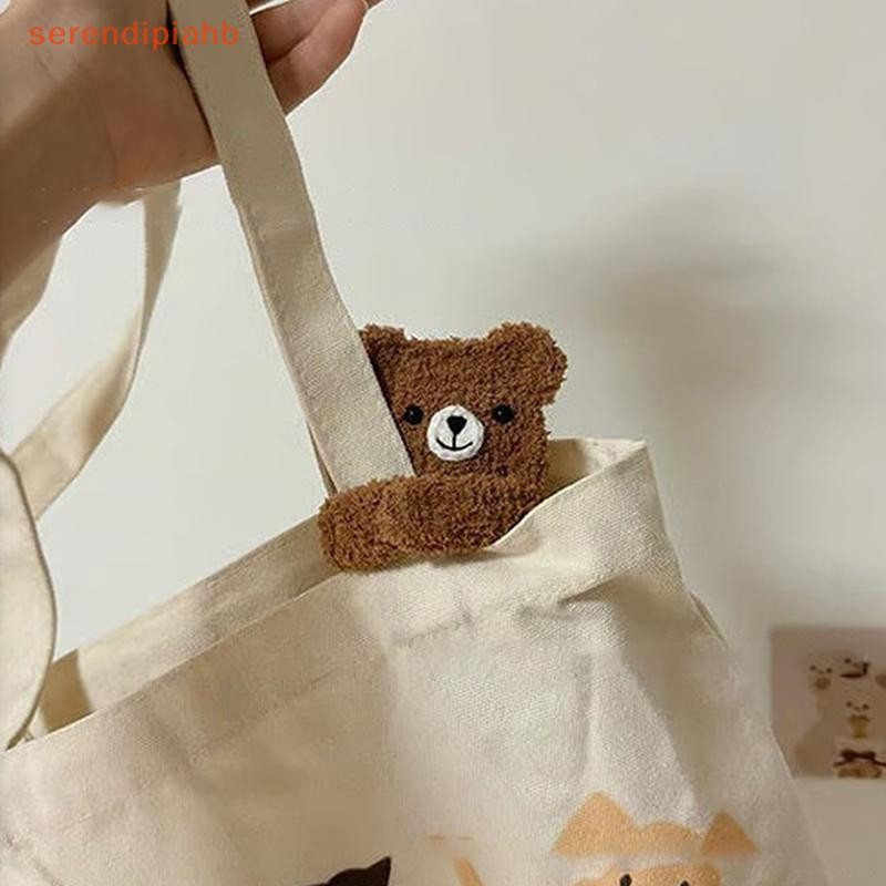 [serendipiahb] Sacos De Armazenamento De Fone De Ouvido De Ursinho Feitos À Mão Tecido Caseiro Fio De Pelúcia Crochê Fof
