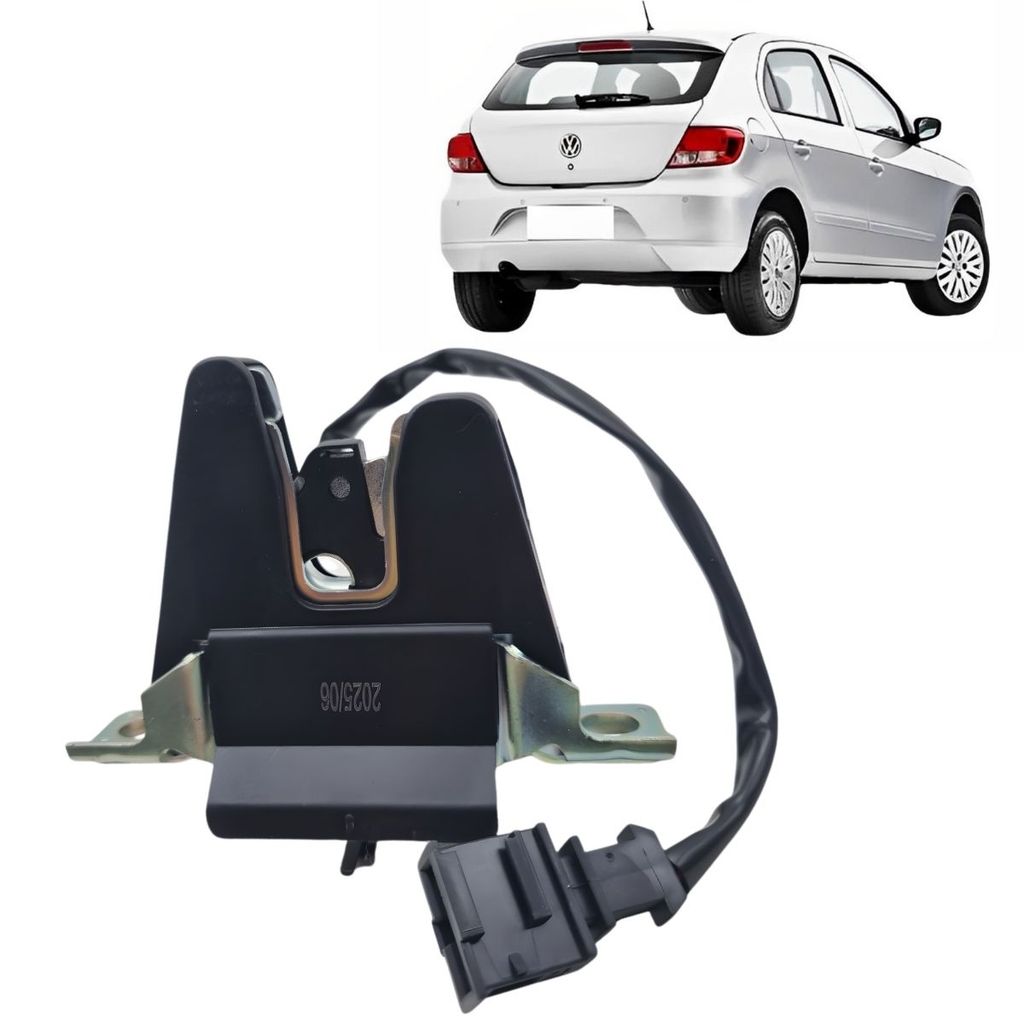 Fechadura Interna Tampa Porta Malas Micro Switch 2 Pinos VW Gol GV 08 a 12 Gol GVI 12 a 16 Gol GVII 18 Á 23