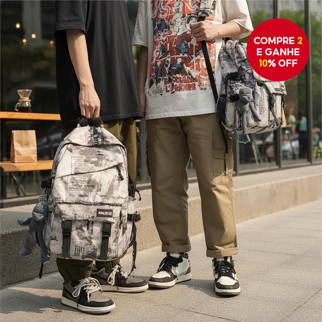 Mochila Escolar para Adolescentes - Leve, Espaçosa, Durável, Impermeável, Ideal para Meninos e Meninas