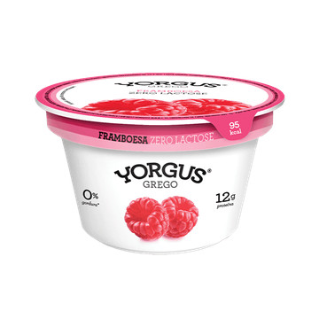 Yorgus Grego Framboesa Zero Lactose 130g