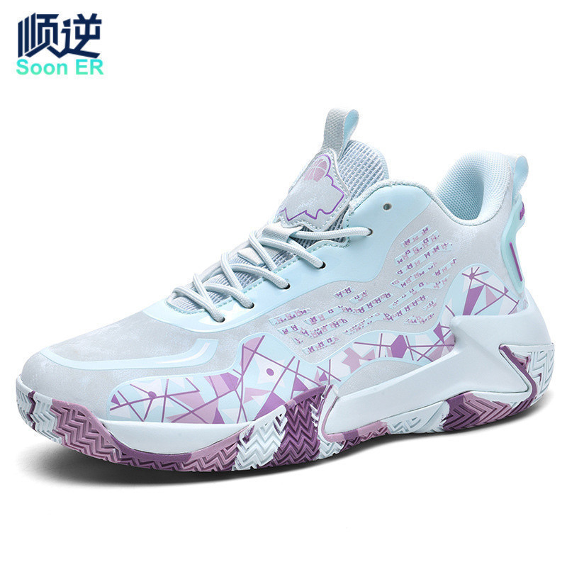 [Tamanho 39-48] Tênis de basquete de couro masculino feminino tênis esportivo tênis tênis de vôlei