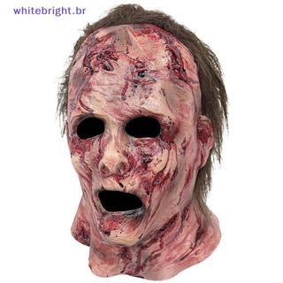 Máscara De Silicone Para Halloween , Palhaço Assustador , Máscaras Sangrentas , Festa Assustadora , Cabeça , Casa Assomb